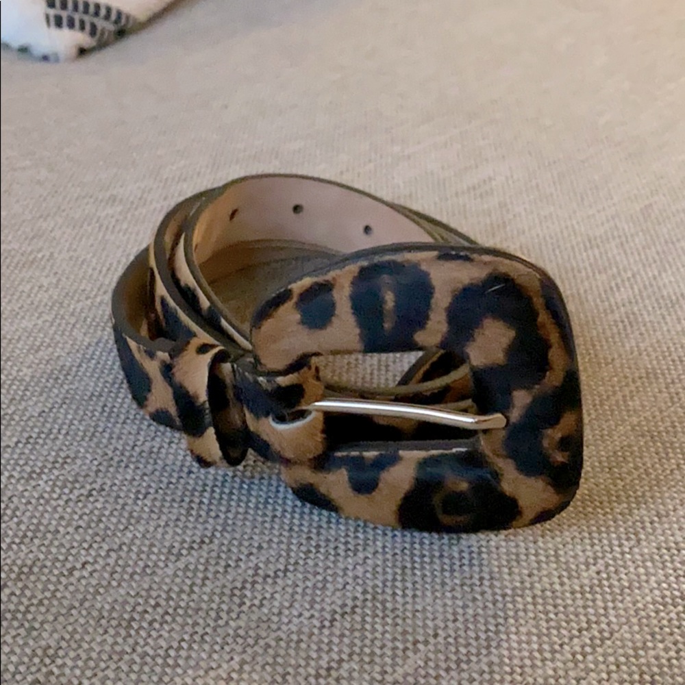 Veronica Bears leopard calf hair Elsy belt